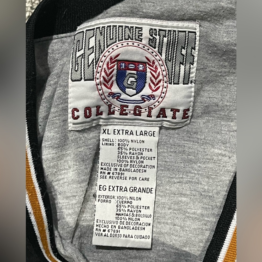 Missouri Tigers Pullover Mens XL Black Gold Mizzou Windbreaker Genuine Stuff - Picture 4 of 4